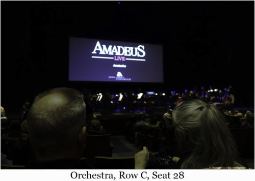 Orchestra, Row C, Seat 28
