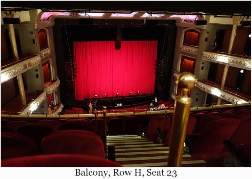 Balcony, Row H, Seat 23